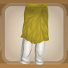 Ivory White Chef's Apron Pants with Sunrise Yellow Trim.png