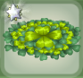 Firefly Green Large Clover Cluster Rug.png
