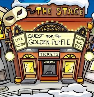 Quest for the Golden Puffle Marquee