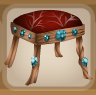 Scarlet Red Glittery Gem Stool.png