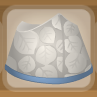 Ivory White Serving-Talent Hat with Blue Trim.png