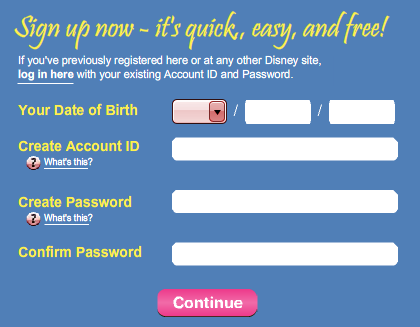 Create Your Account