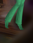 Emerald Green Twirly Boots