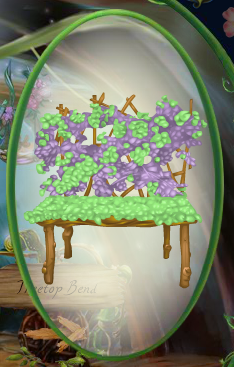 Spearmint Green Beautiful Blossoms Bench