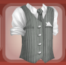 Snow White Polished Pinstripe Vest with Squirrel Gray Trim.png