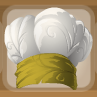 Ivory White Baking Hat with Sunrise Yellow Trim.png
