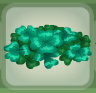 Jungle Green Small Clover Cluster Rug.png