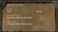SINK NAVY SHIPS