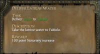 DELIVER LATRINE WATER