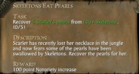 SKELETONS EAT PEARLS