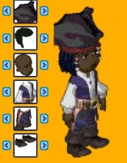 This is what the original Jack Sparrow costume looked like. The Davey Jones costume later became TICMP (Turn Into Coral Magic Pin).