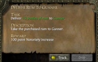 DELIVER RUM TO GUNNER