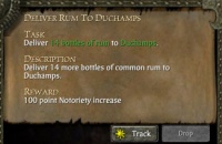 DELIVER RUM TO DUCHAMPS