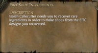 FINE SHOE INGREDIENTS