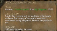 BIG ALLIGATORS EAT PEARLS