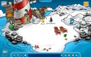 The Beach with Rockhopper's Ship