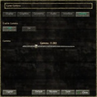Game Options (Gamma)