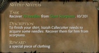 NEEDED NEEDLES