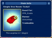 A players ticket for VMK_Koala's room