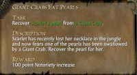 GIANT CRABS EAT PEARLS
