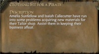 CLOTHING FIT FOR A PIRATE