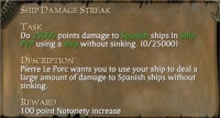 SHIP DAMAGE STREAK