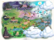Map of Toontown and surrounding areas