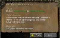 Get Governor's Stamp