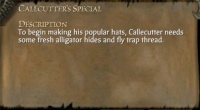 CALLECUTTER'S SPECIAL