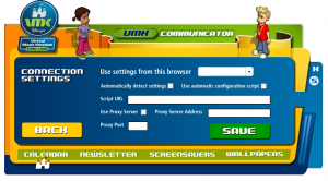 Connection Settings- Click to Enlarge