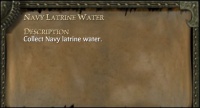 NAVY LATRINE WATER