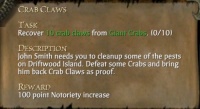 CRAB CLAWS