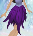 Feather Frill Skirt Mulberry Purple