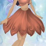 Peachy Orange Daisy Pettiskirt