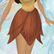 Cherry Brown Tulip Skirt