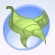 Wax Leaf Sash Green Apple.Png