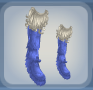 Bluebell Blue Feather Fluff Boots.Png