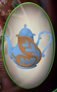 Marina Blue Butterfly Teapot