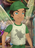Mushroom White Tinker-Talent Tee with Spruce Green Trim (Sparrow Man)