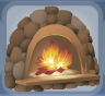Beach Tan Cozy Fireplace.Png