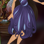 Fig Purple Slit Satin Firefly Skirt