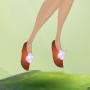 Pumpkin Orange Flower Slippers
