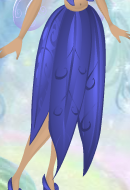 Long Grass Skirt Bluejay Blue