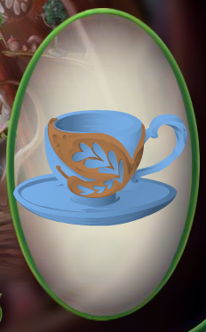Marina Blue Butterfly Teacup