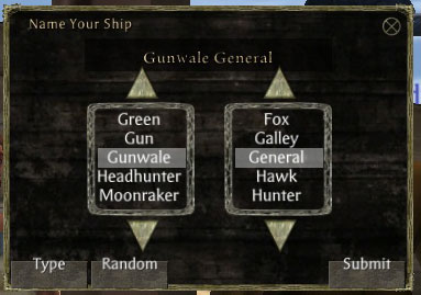 Shipwright Menu