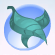 Wax Leaf Sash Robin Egg Blue.Png