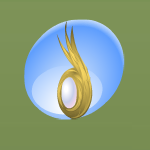 Corn Cob Yellow Dewdrop Mirror