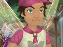 Cinammon Brown Camp Pixie Dust Kerchief with Watermelon Pink Trim (Sparrow Man)