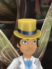 Corn Cob Yellow Sparkly Tux Top Hat