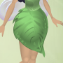 Sprout Green Leafy Bubble Skirt